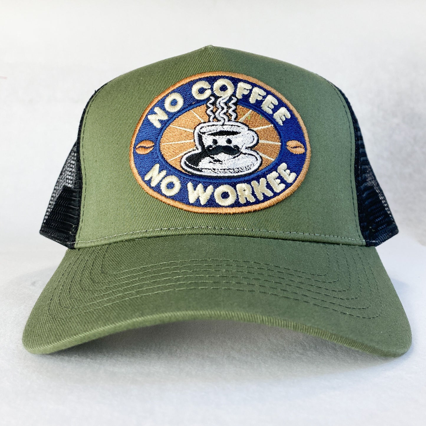 No Coffee, No Workee Trucker Cap