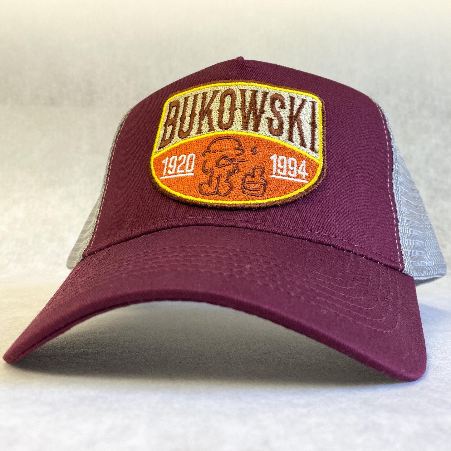 Bukowski Embroidered Patch Trucker Cap