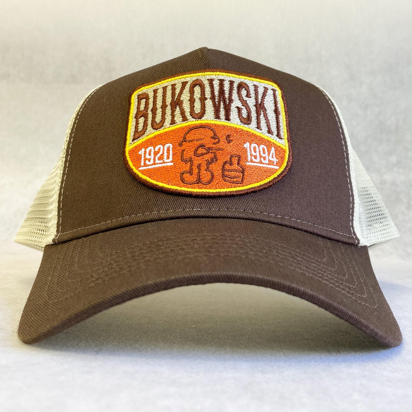 Bukowski Embroidered Patch Trucker Cap