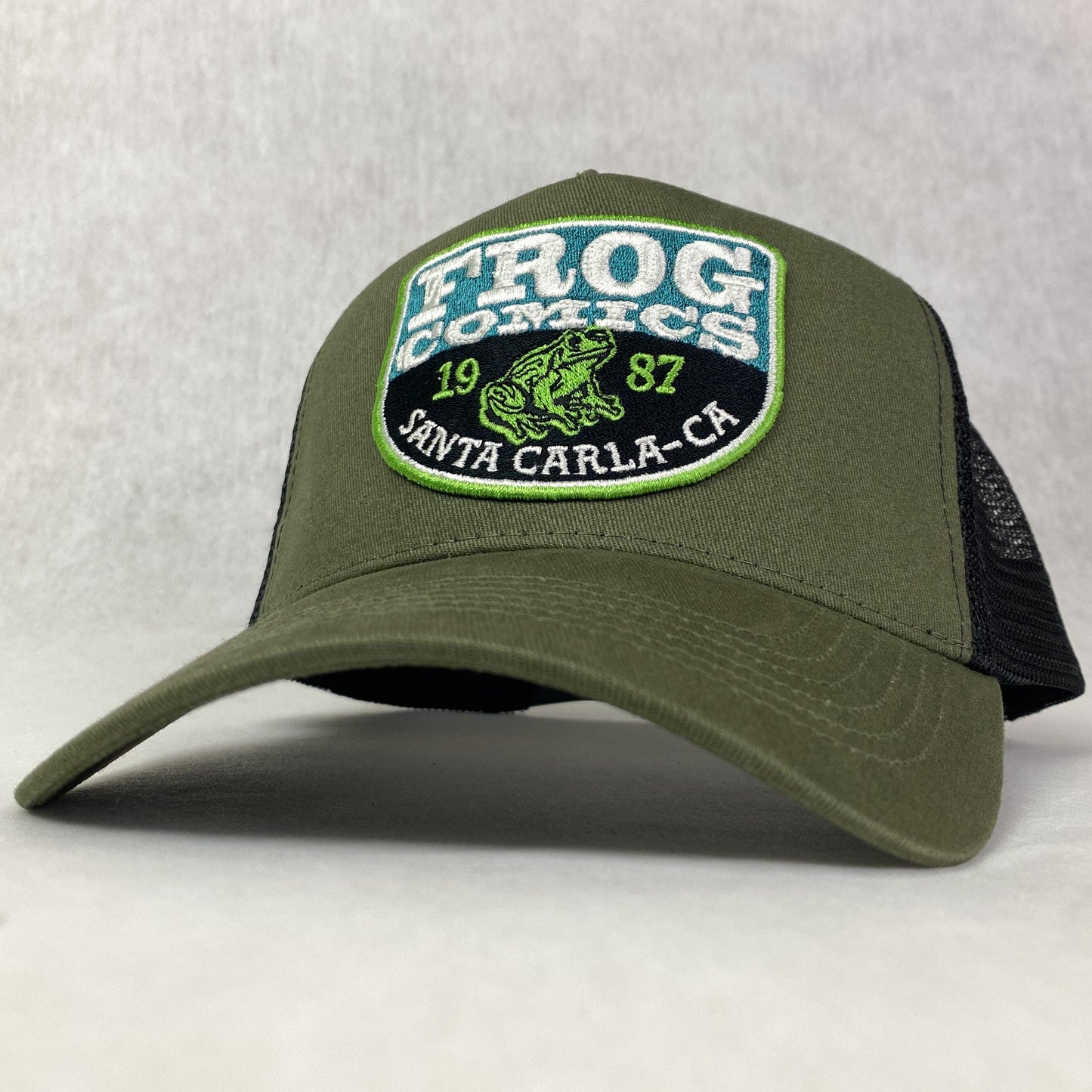 Frog Comics Cap - Glow In The Dark SECRET Message "Vampire Hunters" Trucker Hat