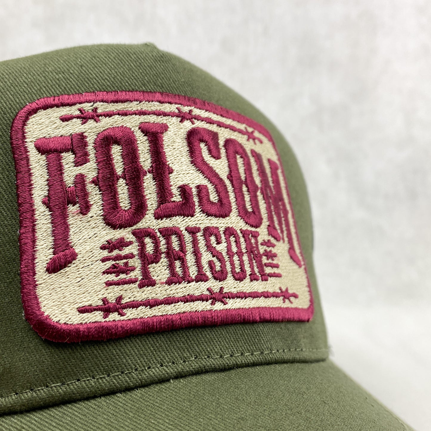 Folsom Prison retro embroidered trucker hat