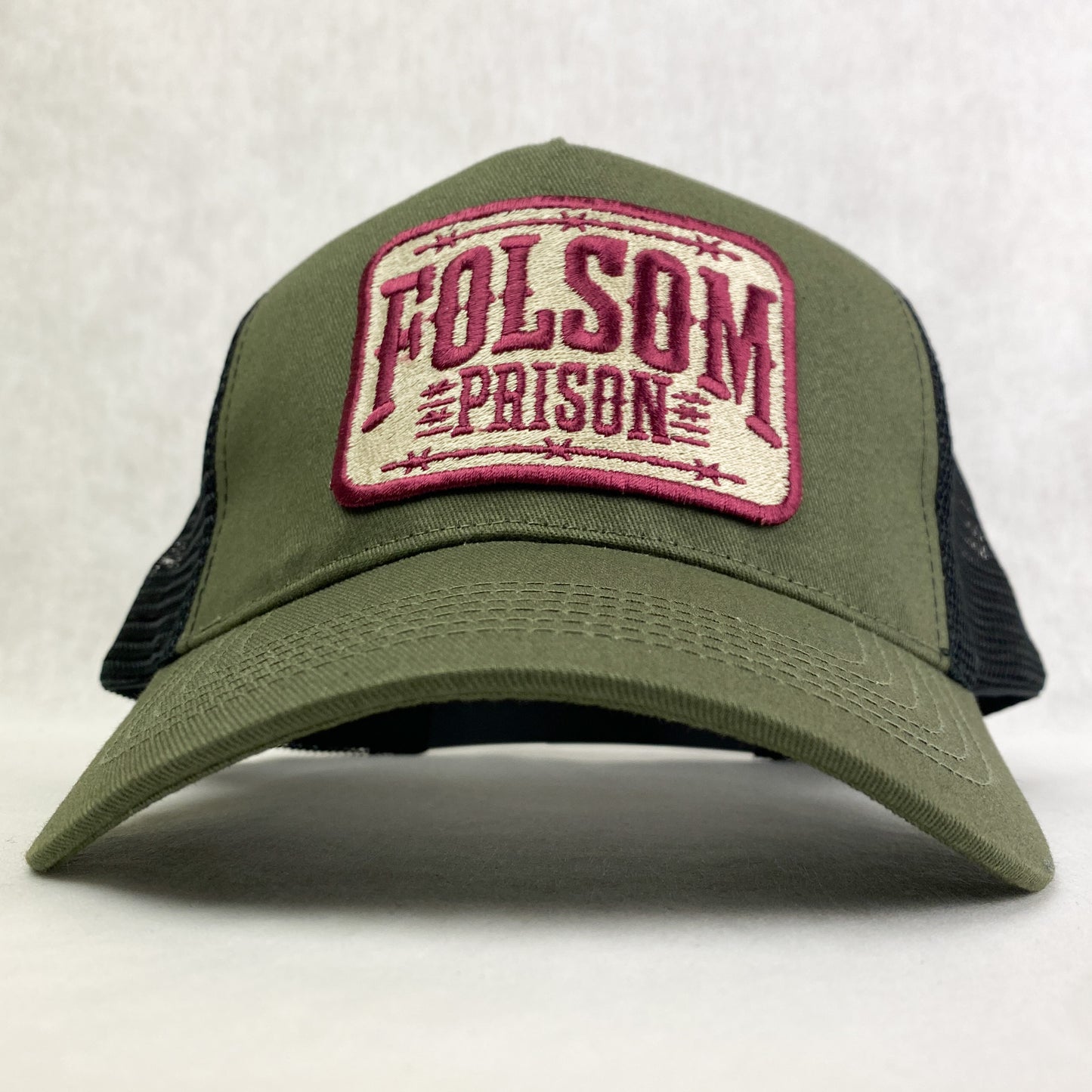 Folsom Prison retro embroidered trucker hat