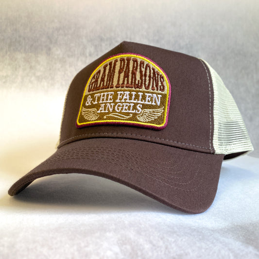 Gram Parsons hat retro embroidered patch trucker cap