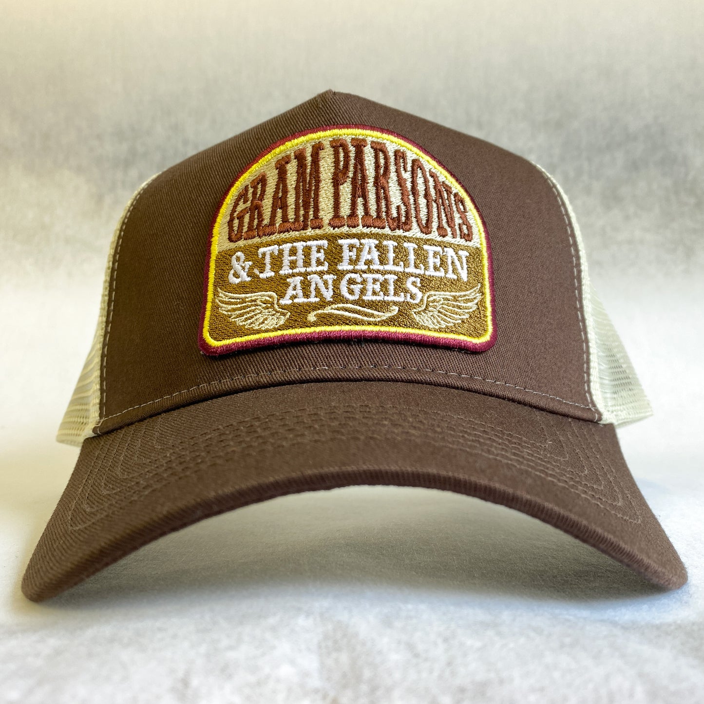 Gram Parsons hat retro embroidered patch trucker cap