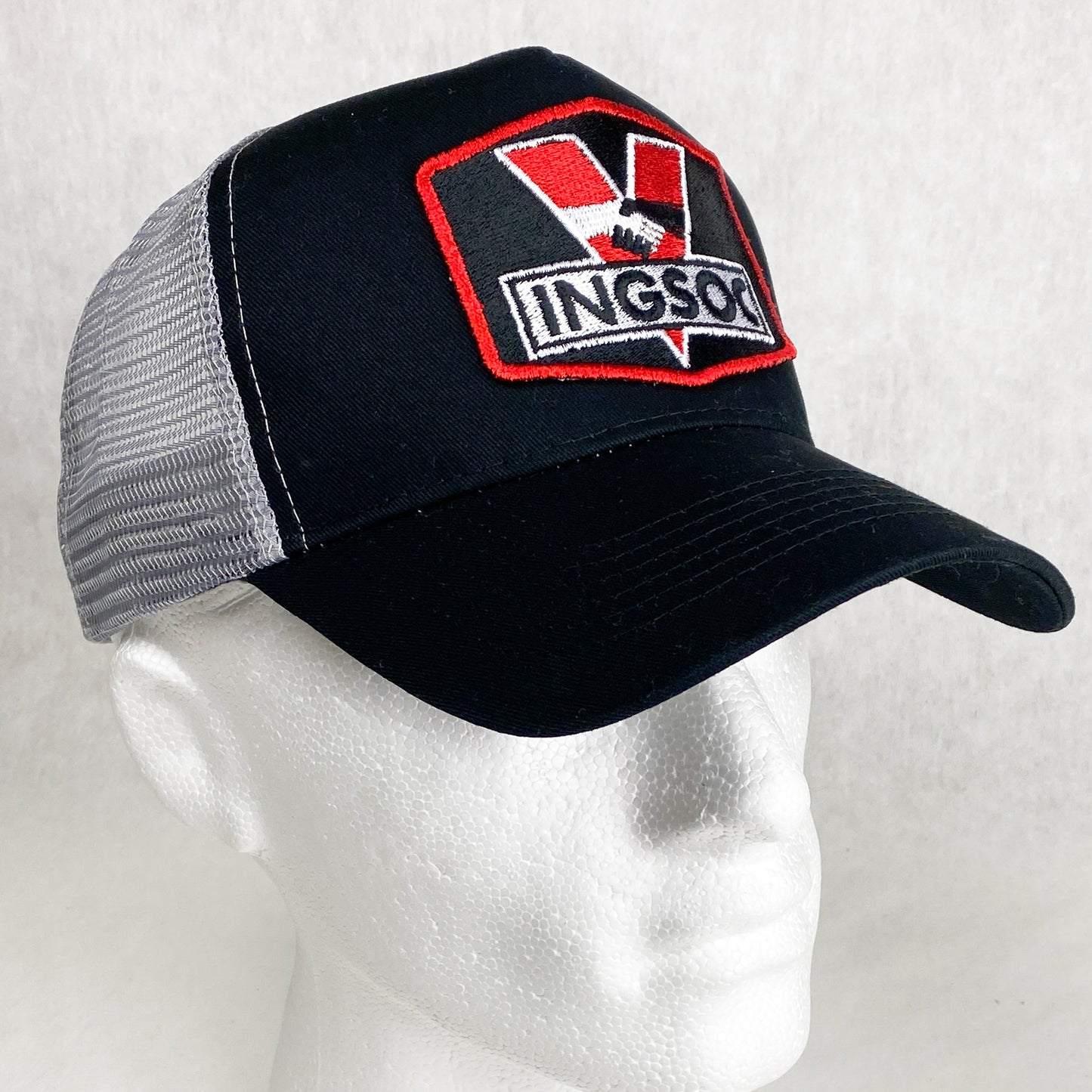 INGSOC from George Orwell's 1984 retro embroidered patch trucker cap