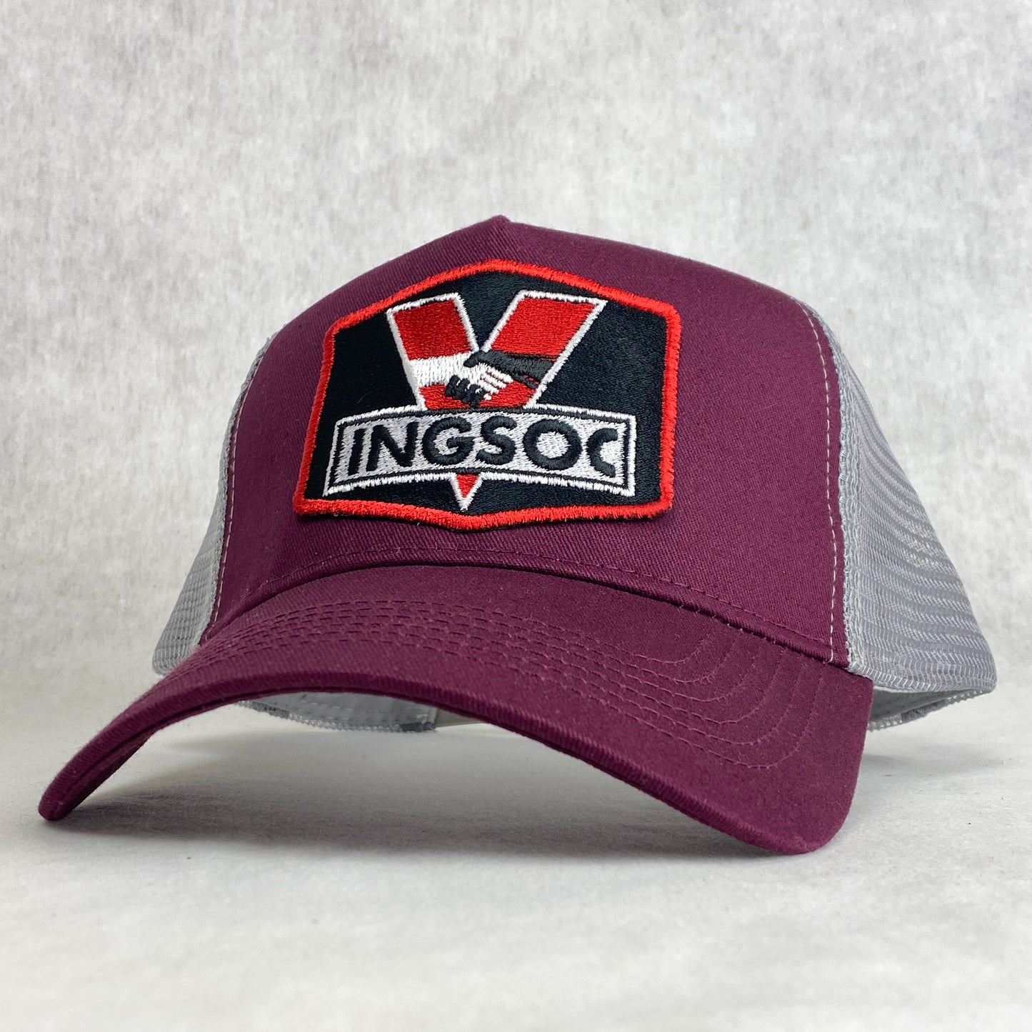 INGSOC from George Orwell's 1984 retro embroidered patch trucker cap