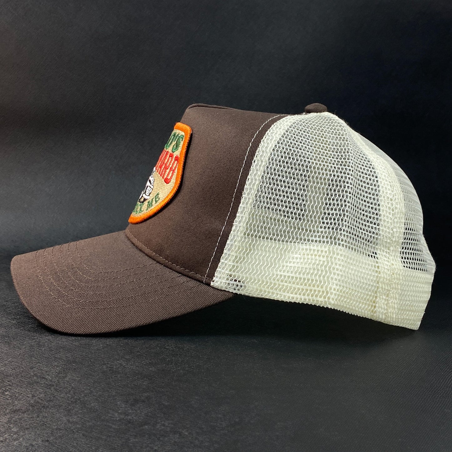 Milo's Junkyard from Stand By Me retro embroidered trucker cap