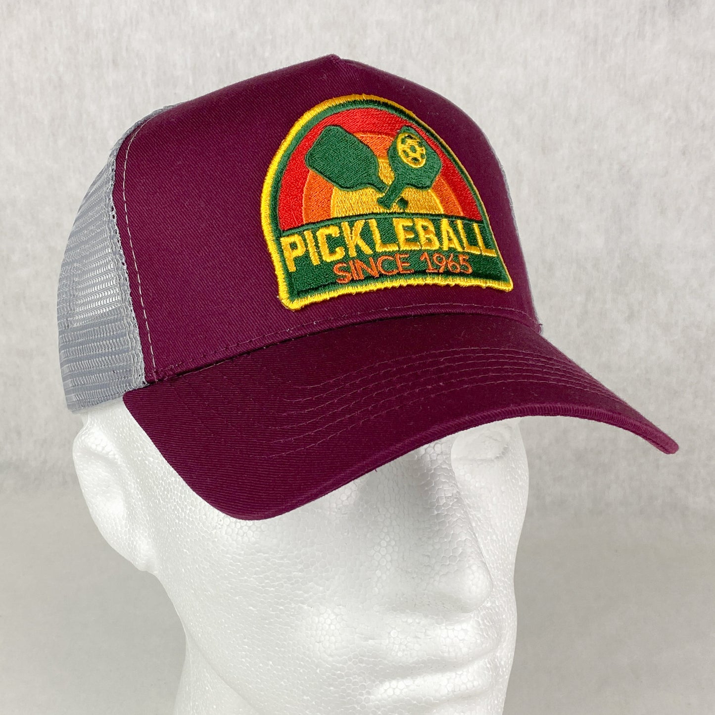 Pickleball embroidered retro trucker hat