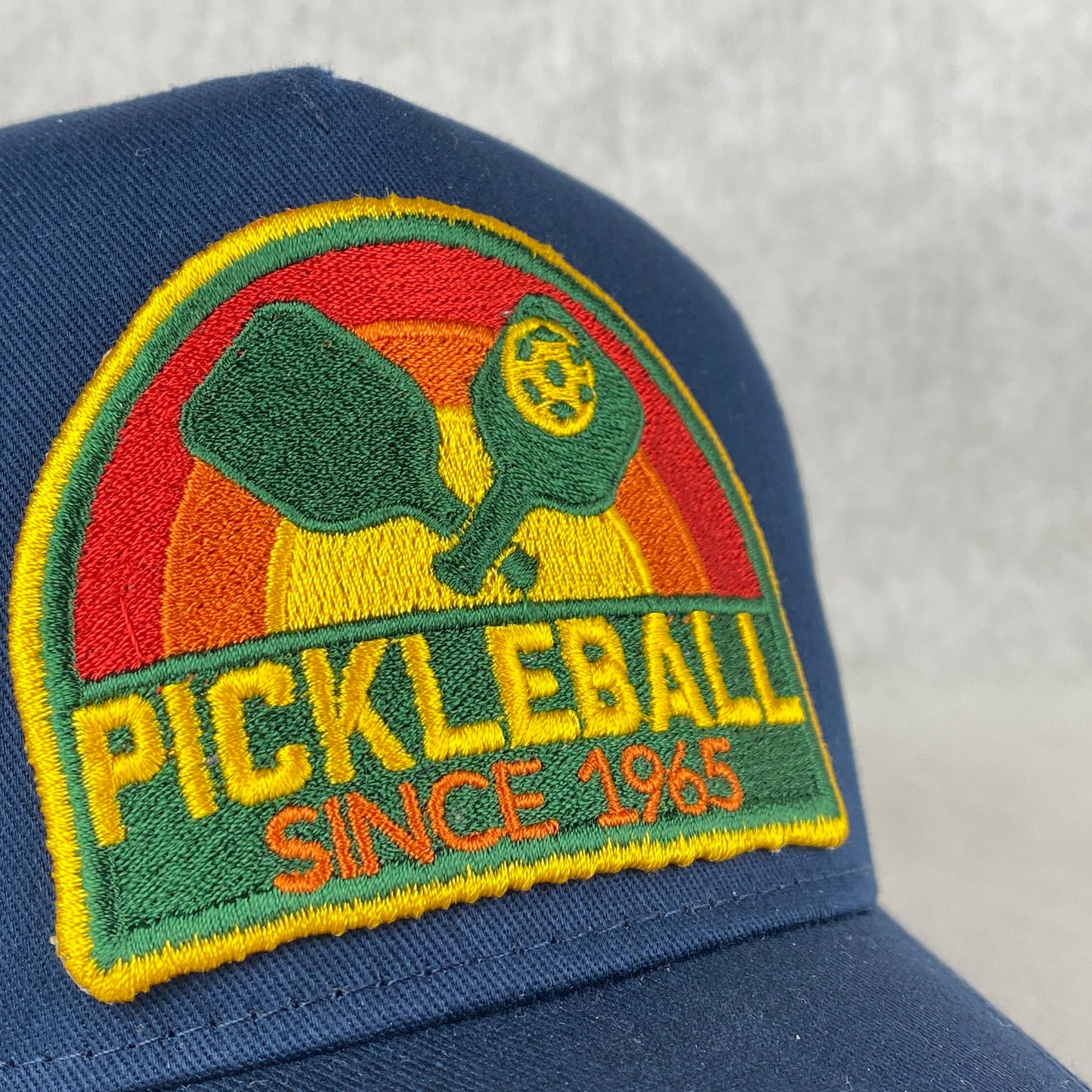 Pickleball embroidered retro trucker hat