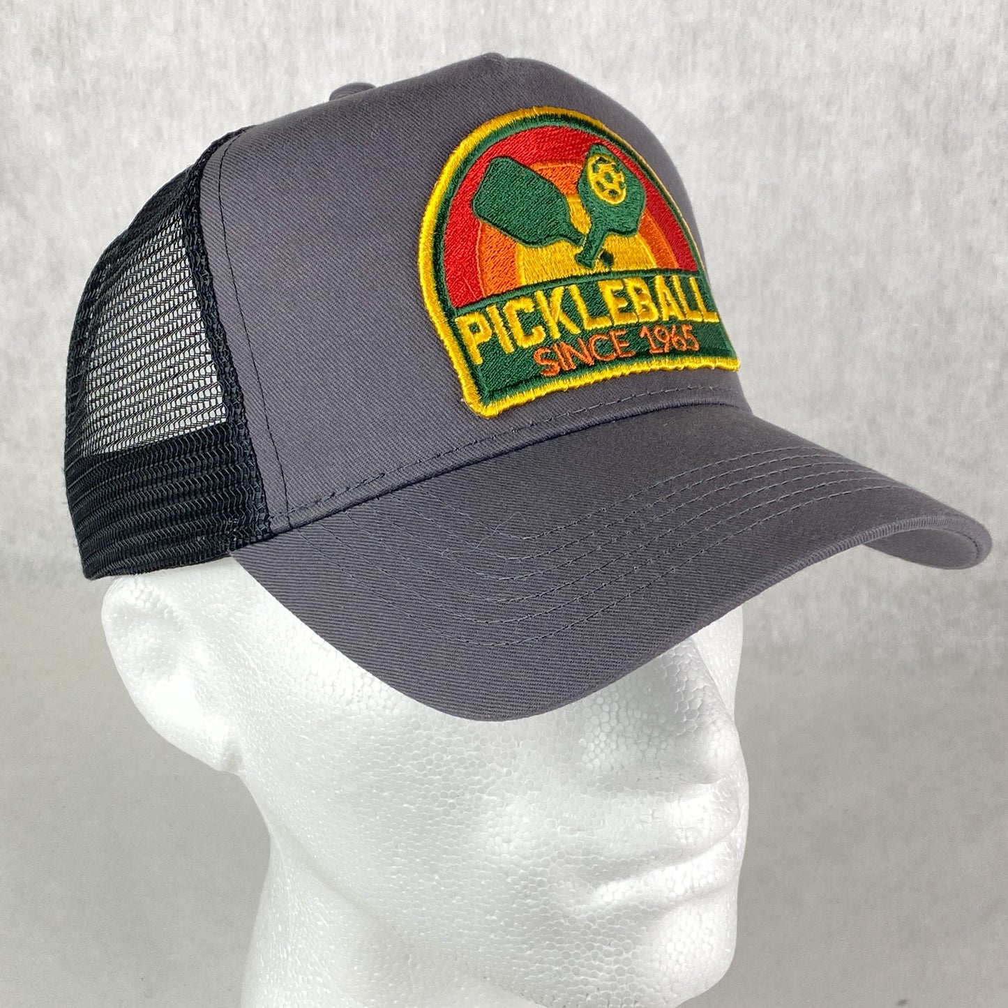Pickleball embroidered retro trucker hat