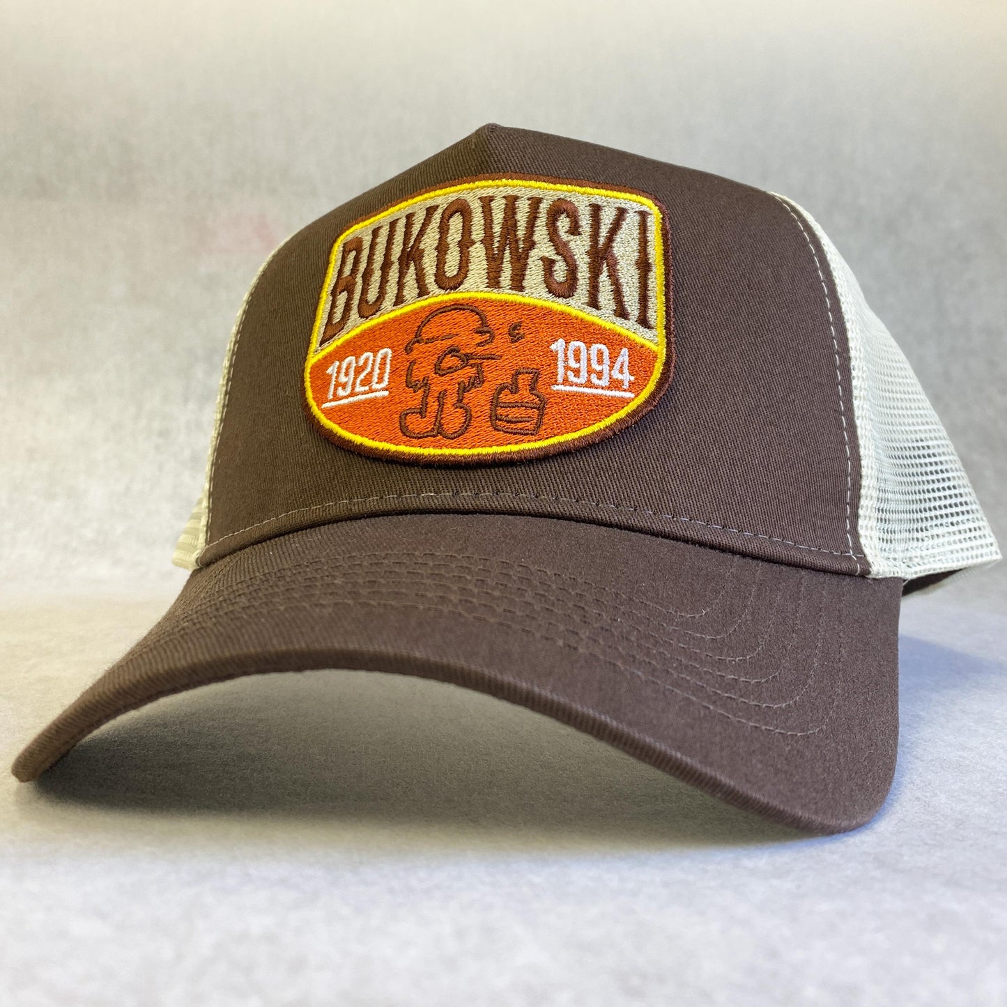 Bukowski Embroidered Patch Trucker Cap