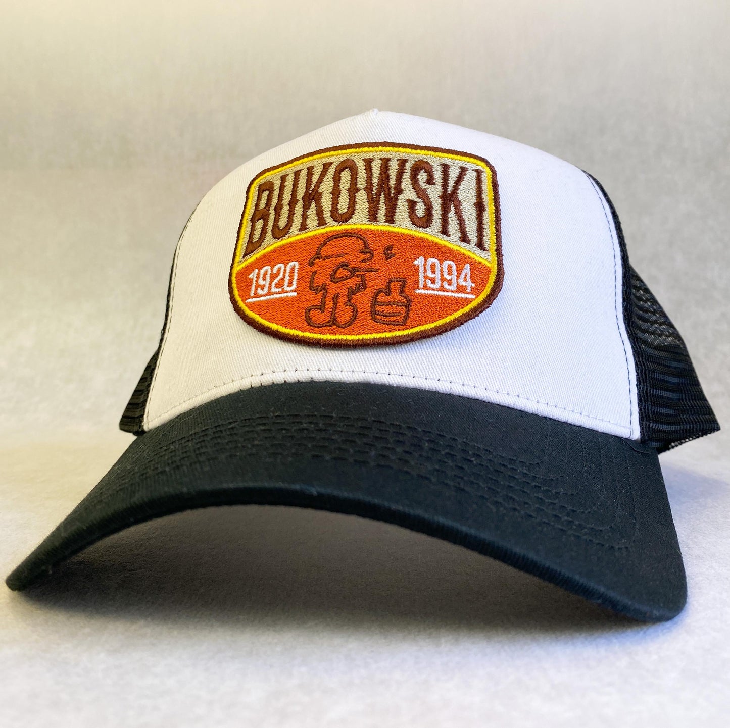 Bukowski Embroidered Patch Trucker Cap
