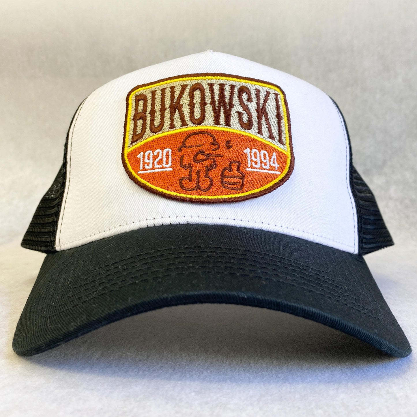 Bukowski Embroidered Patch Trucker Cap