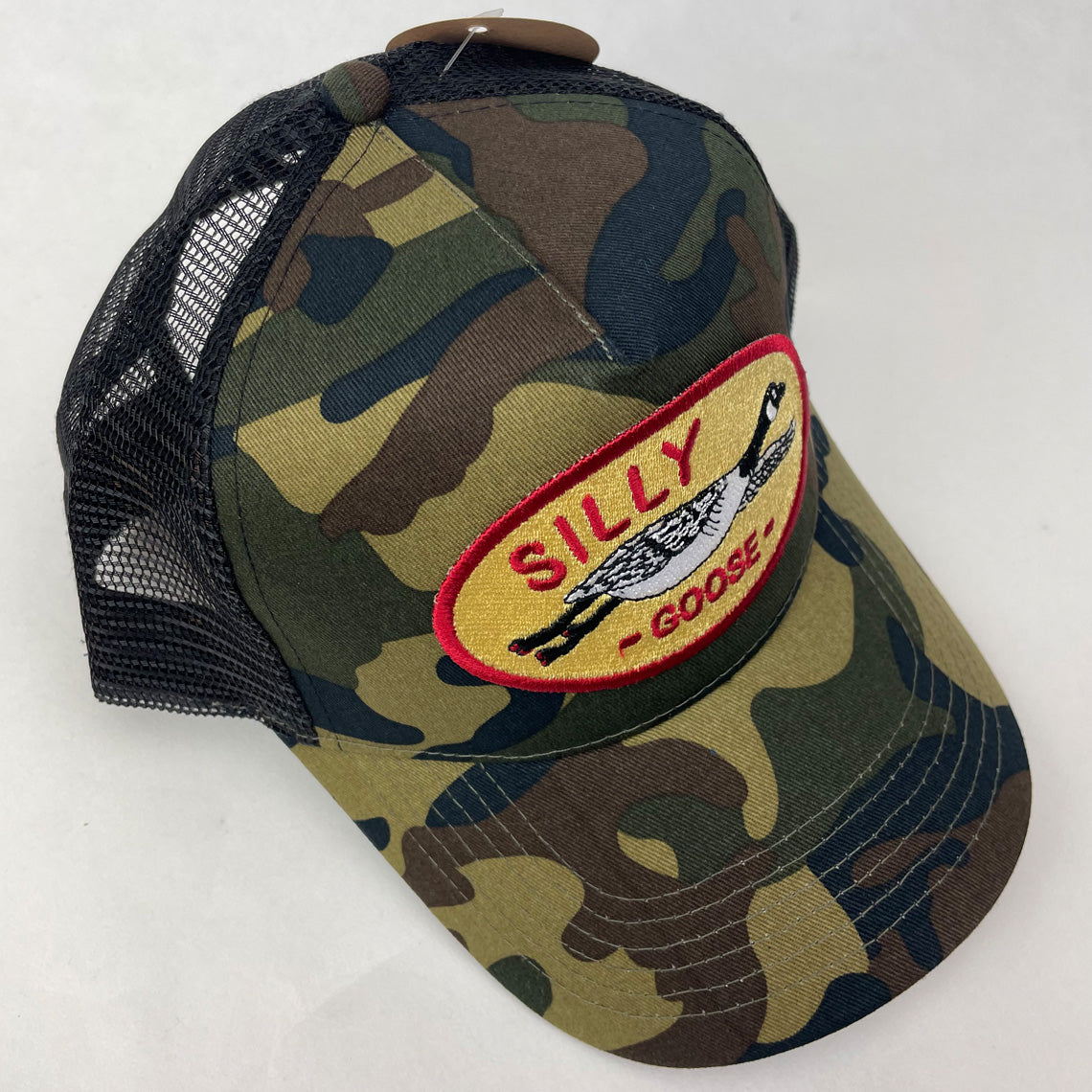 Silly Goose Trucker Hat – Embroidered Patch Cap