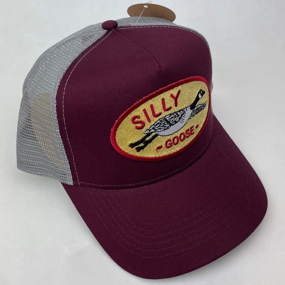 Silly Goose Trucker Hat – Embroidered Patch Cap