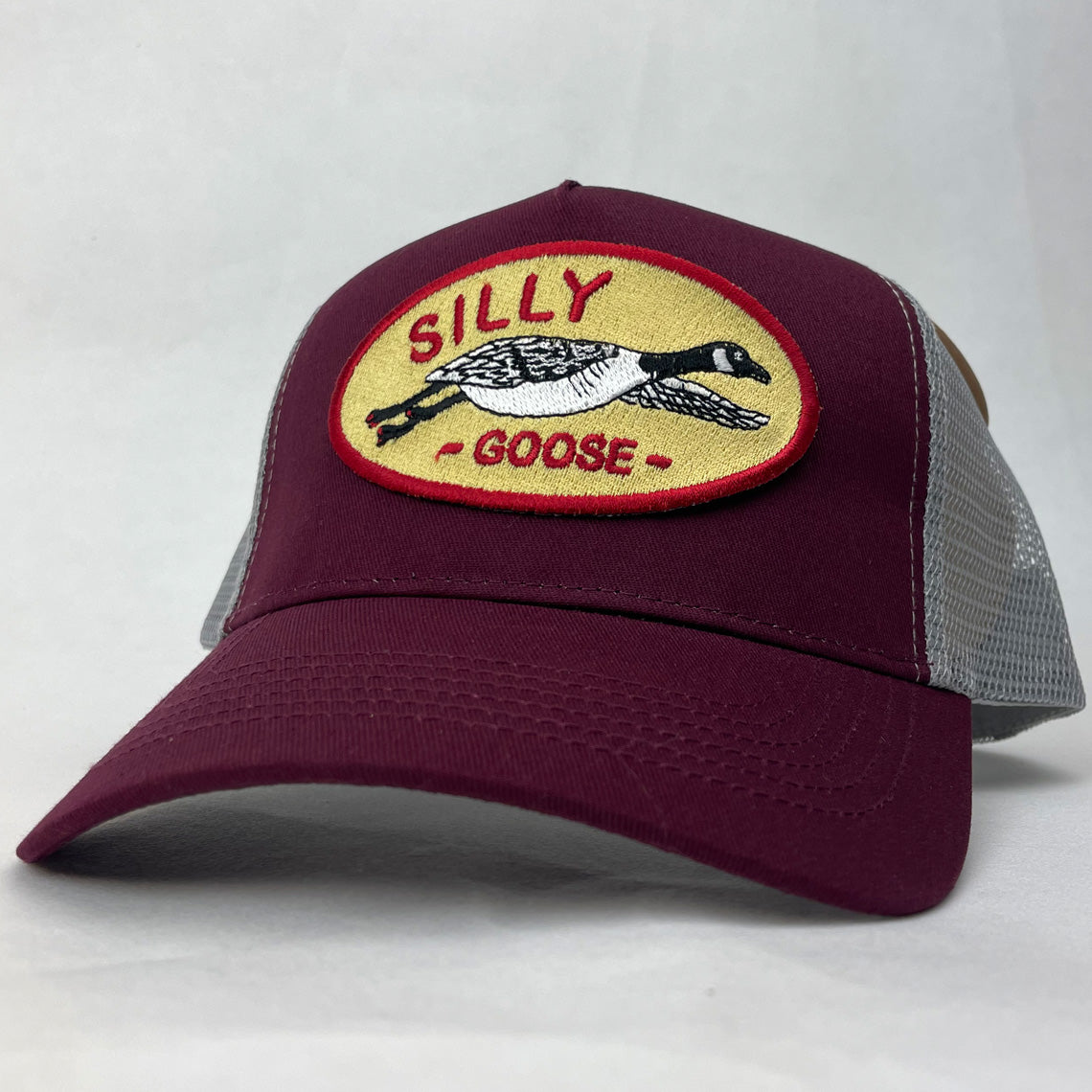 Silly Goose Trucker Hat – Embroidered Patch Cap
