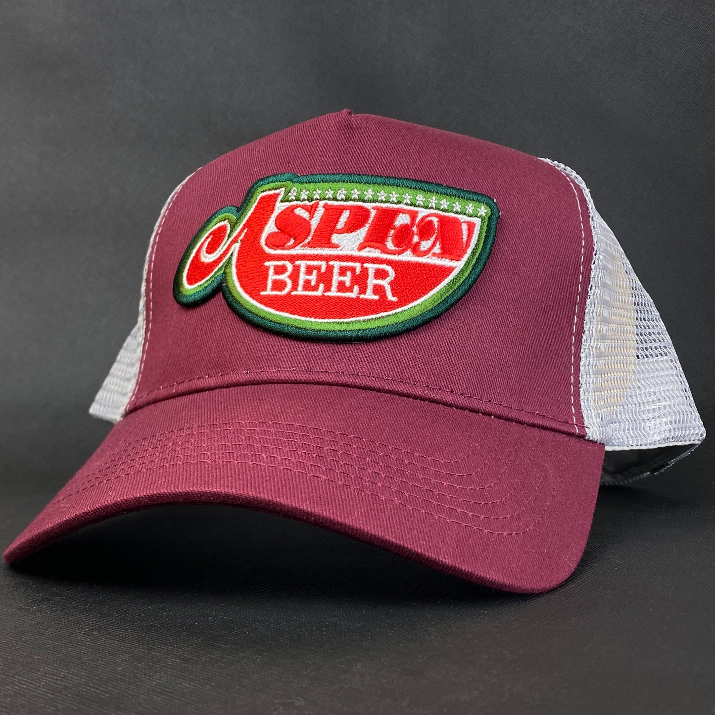 Aspen Beer Embroidered Retro Trucker Cap