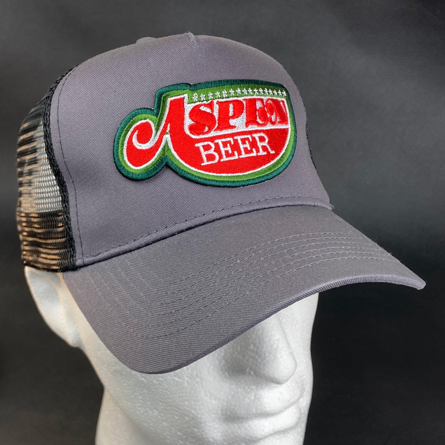 Aspen Beer Embroidered Retro Trucker Cap