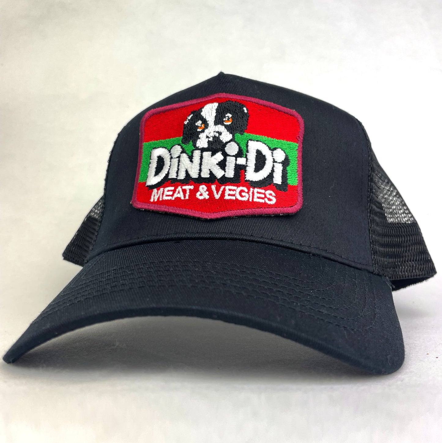 Dinki-Di Meat & Vegies Trucker Hat - Embroidered Retro Patch Cap