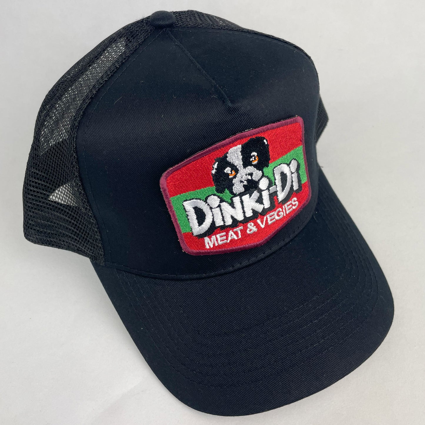Dinki-Di Meat & Vegies Trucker Hat - Embroidered Retro Patch Cap