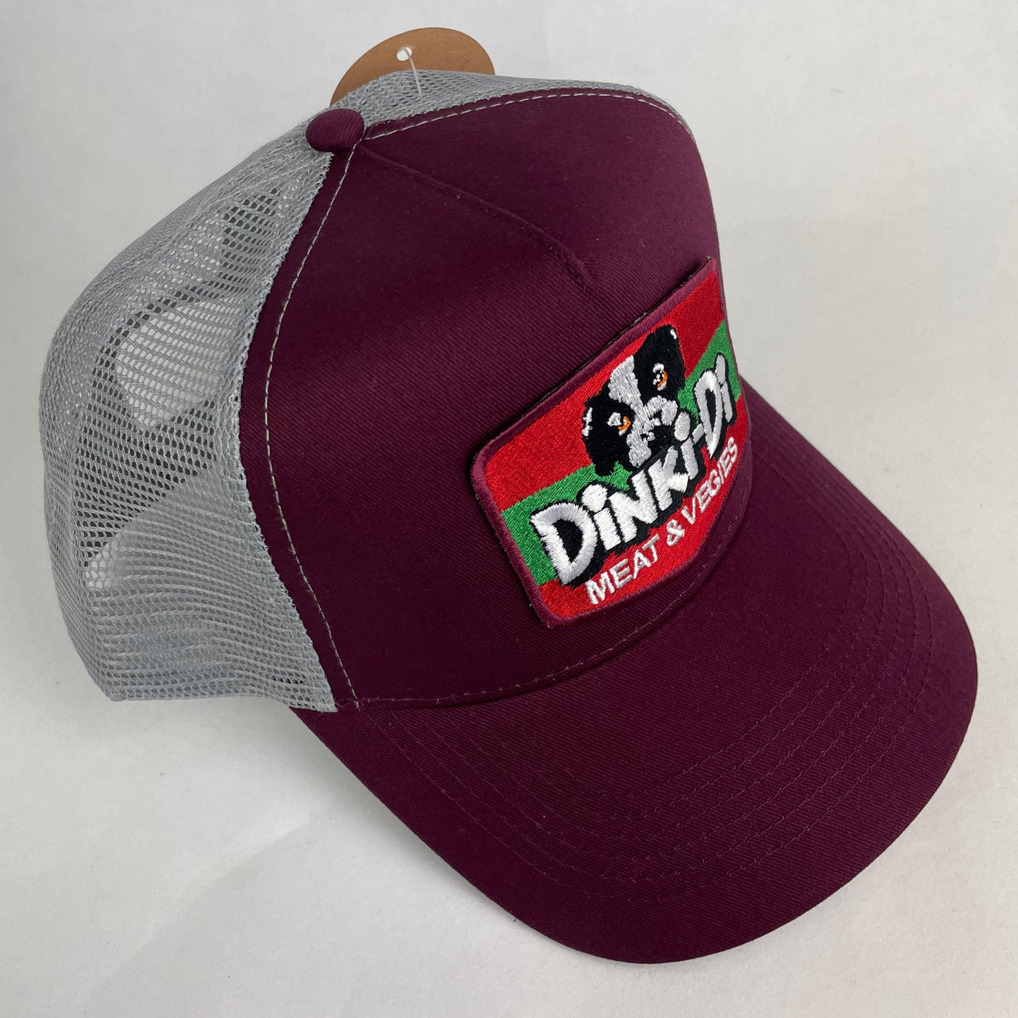 Dinki-Di Meat & Vegies Trucker Hat - Embroidered Retro Patch Cap
