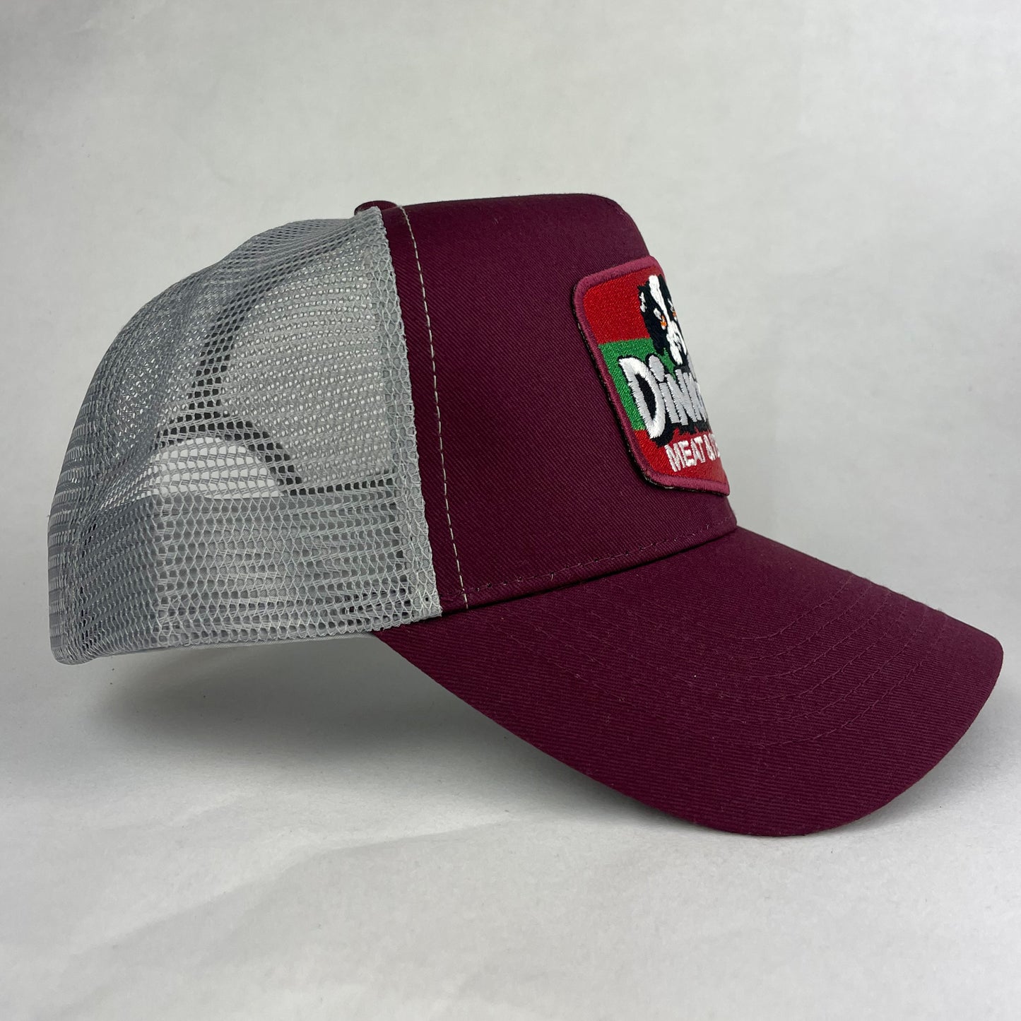 Dinki-Di Meat & Vegies Trucker Hat - Embroidered Retro Patch Cap