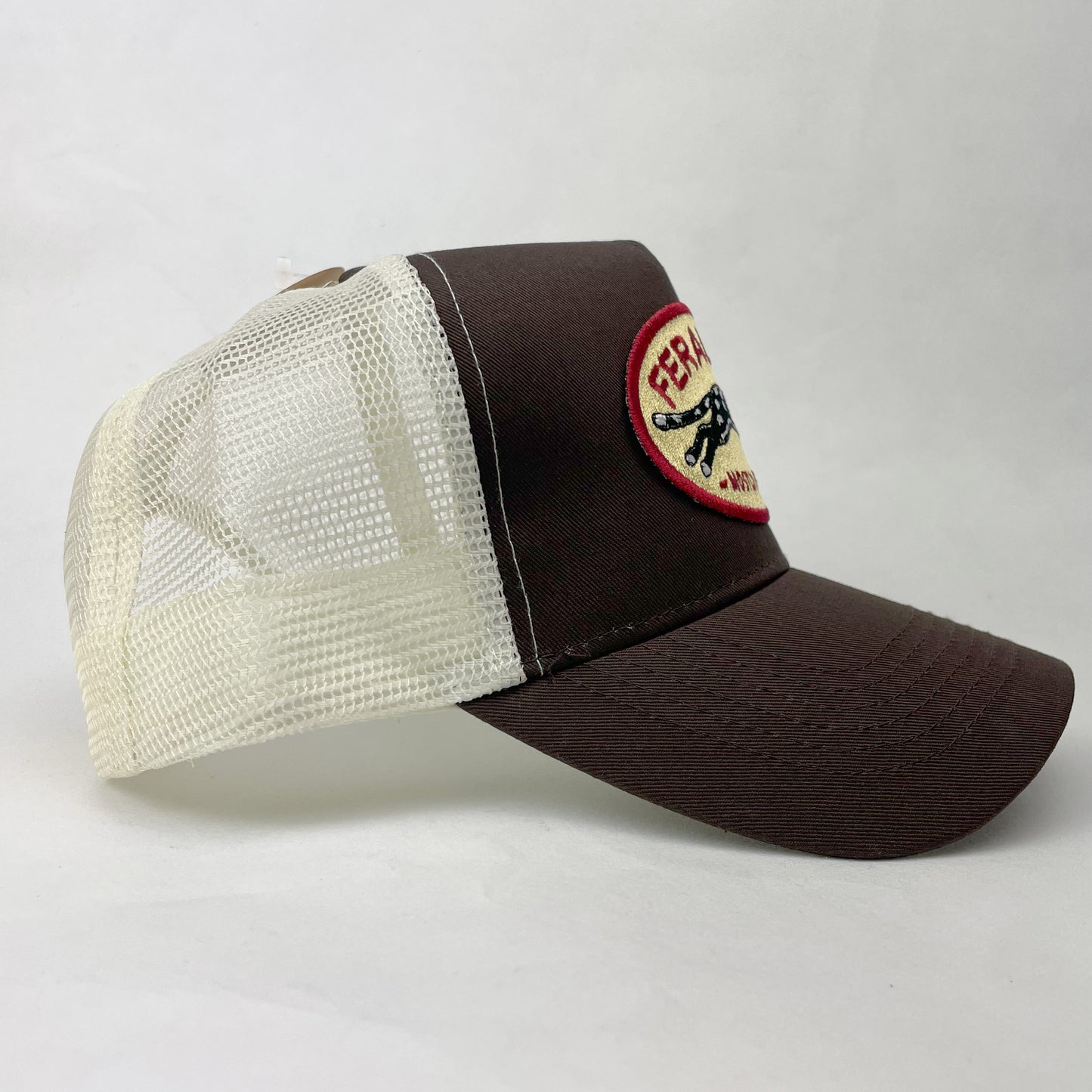 Feral Mostly Friendly Trucker Hat – Embroidered Patch Cap