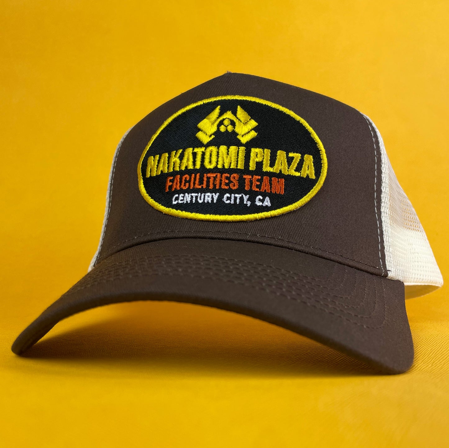 Nakatomi Plaza Facilities Team Trucker Hat – Retro Embroidered Snapback Cap