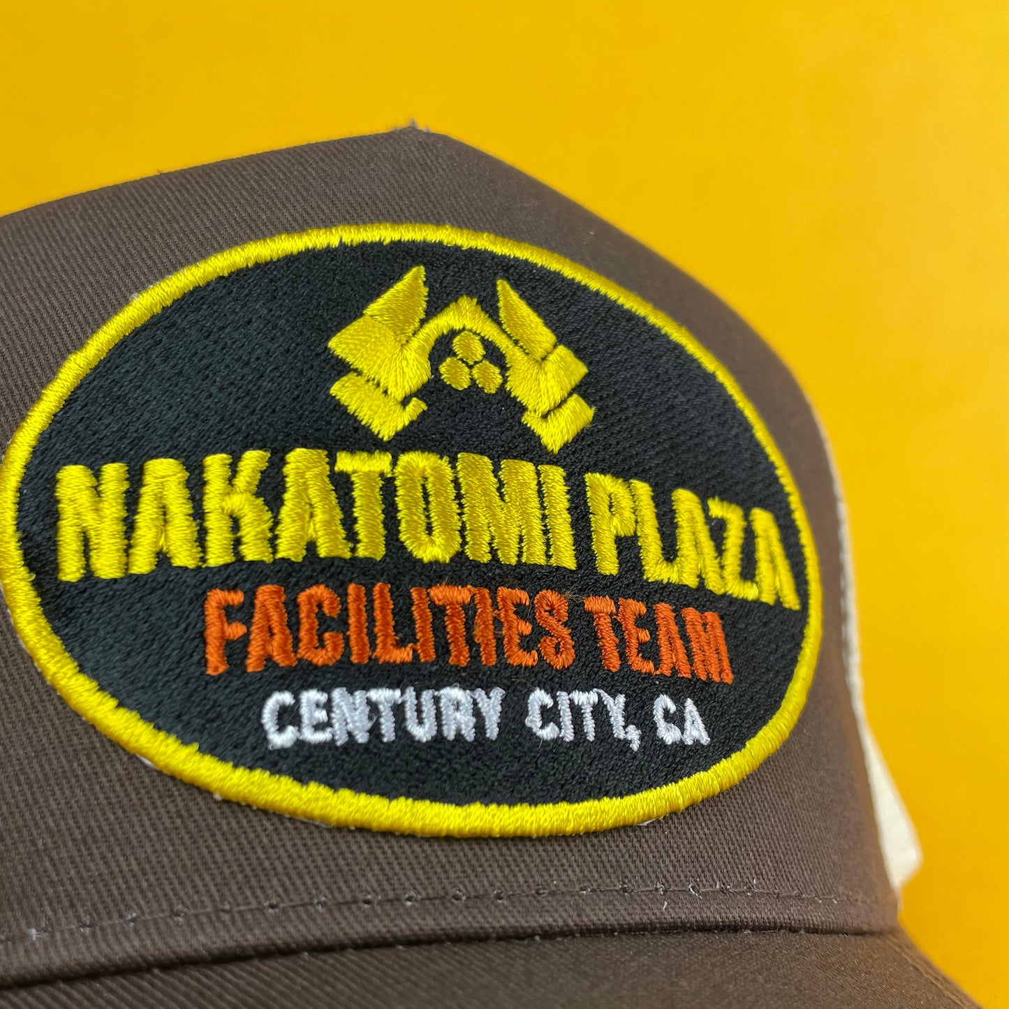Nakatomi Plaza Facilities Team Trucker Hat – Retro Embroidered Snapback Cap