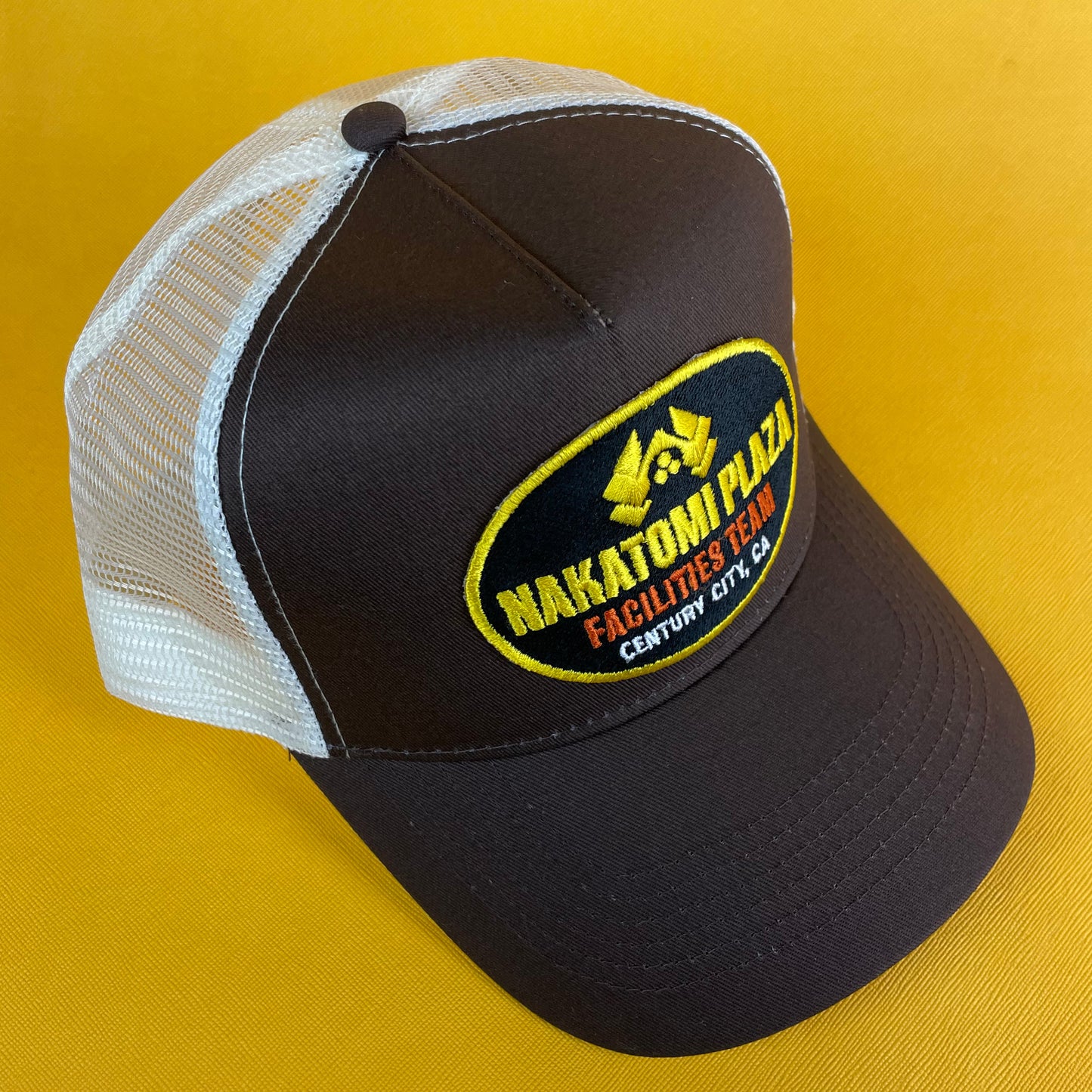 Nakatomi Plaza Facilities Team Trucker Hat – Retro Embroidered Snapback Cap