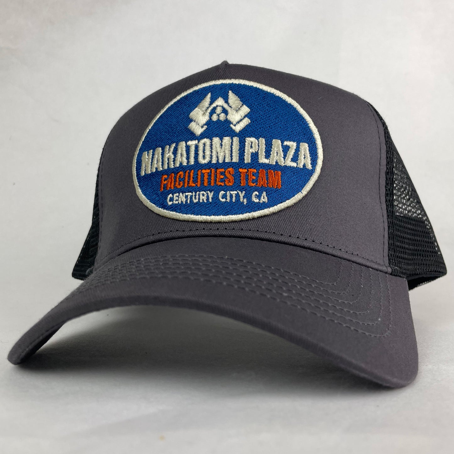 Nakatomi Plaza Facilities Team Trucker Hat – Retro Embroidered Snapback Cap