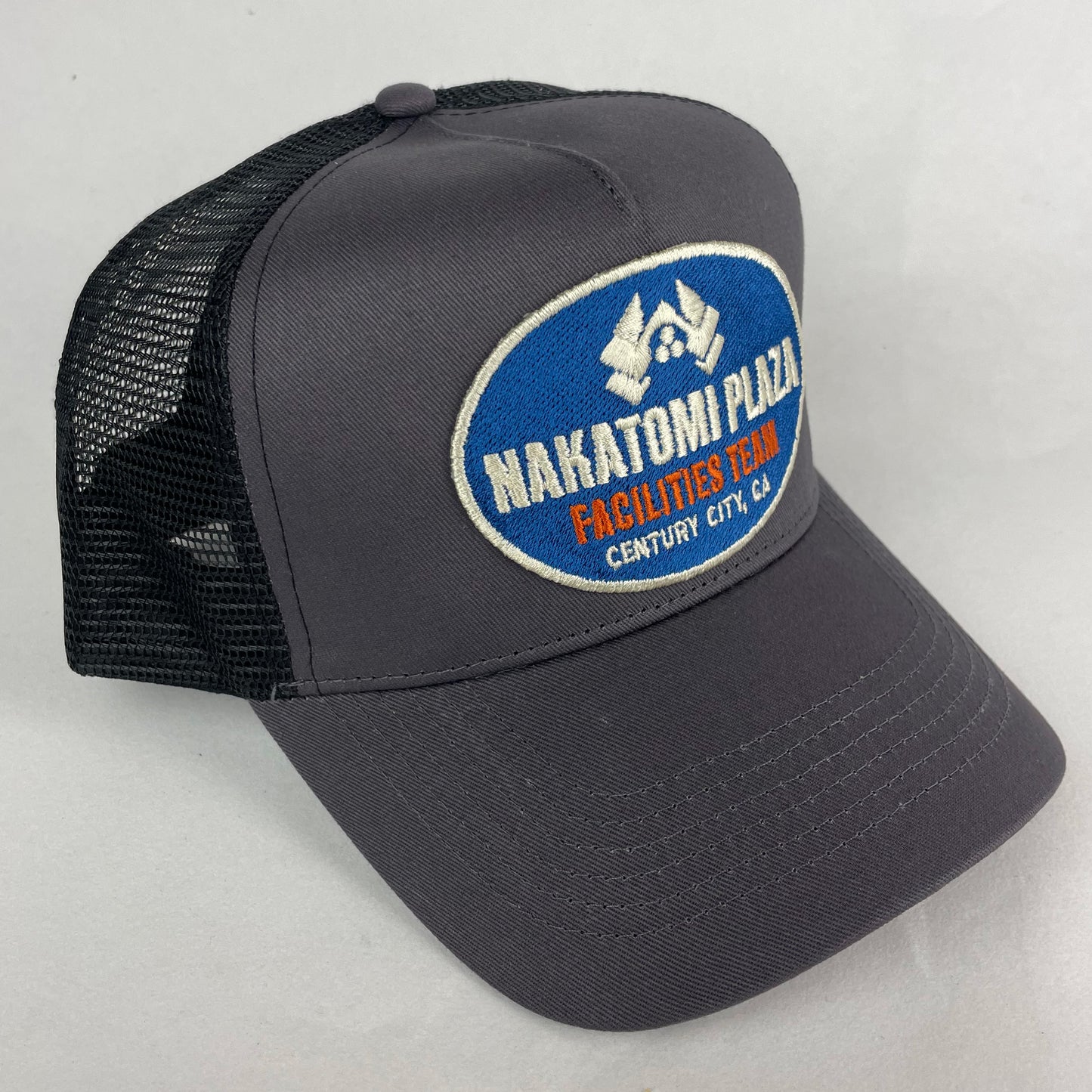 Nakatomi Plaza Facilities Team Trucker Hat – Retro Embroidered Snapback Cap