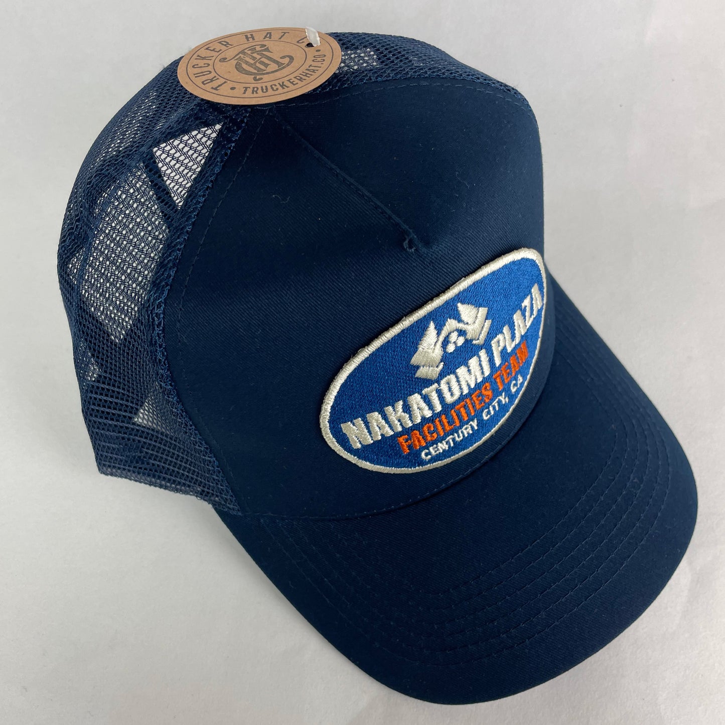 Nakatomi Plaza Facilities Team Trucker Hat – Retro Embroidered Snapback Cap