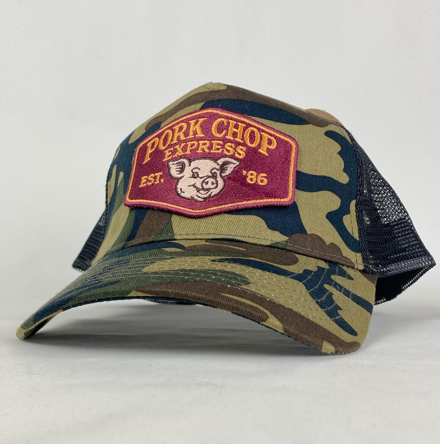 Pork Chop Express Trucker Hat – Camo Edition