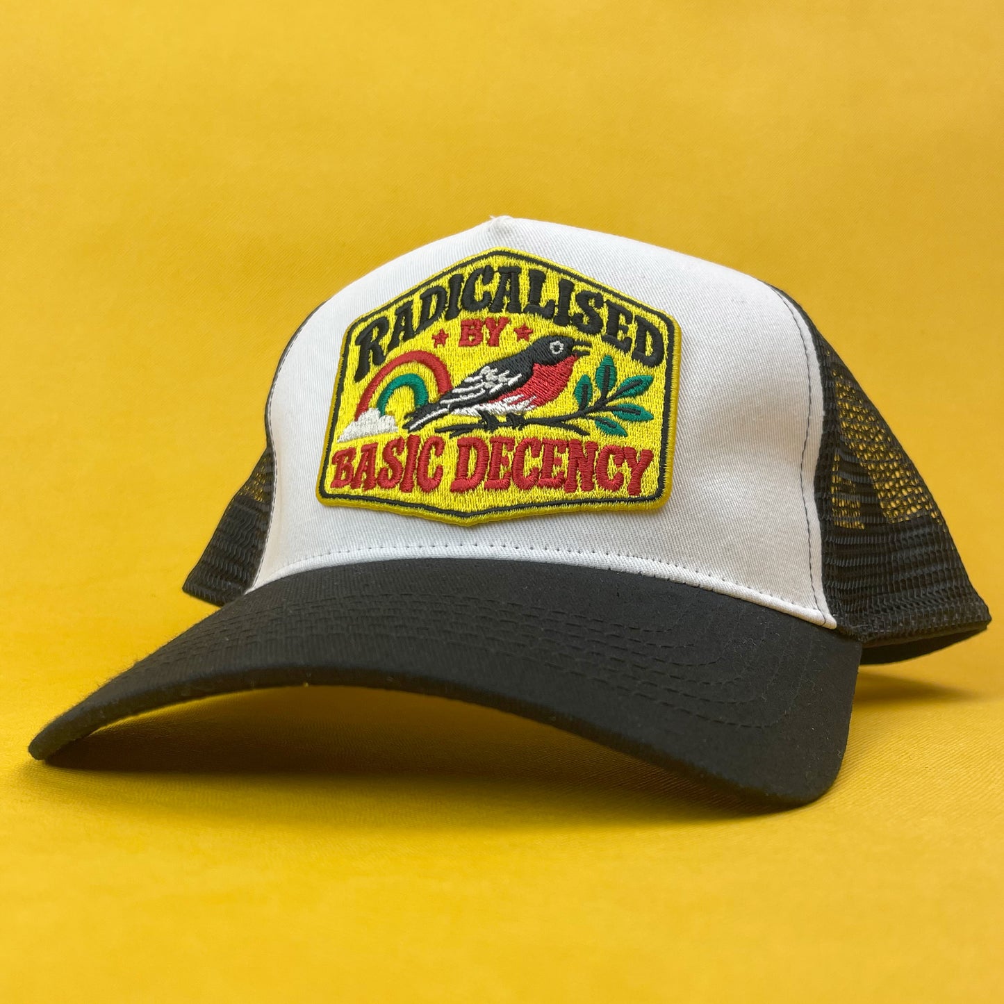 Radicalised By Basic Decency Trucker Hat