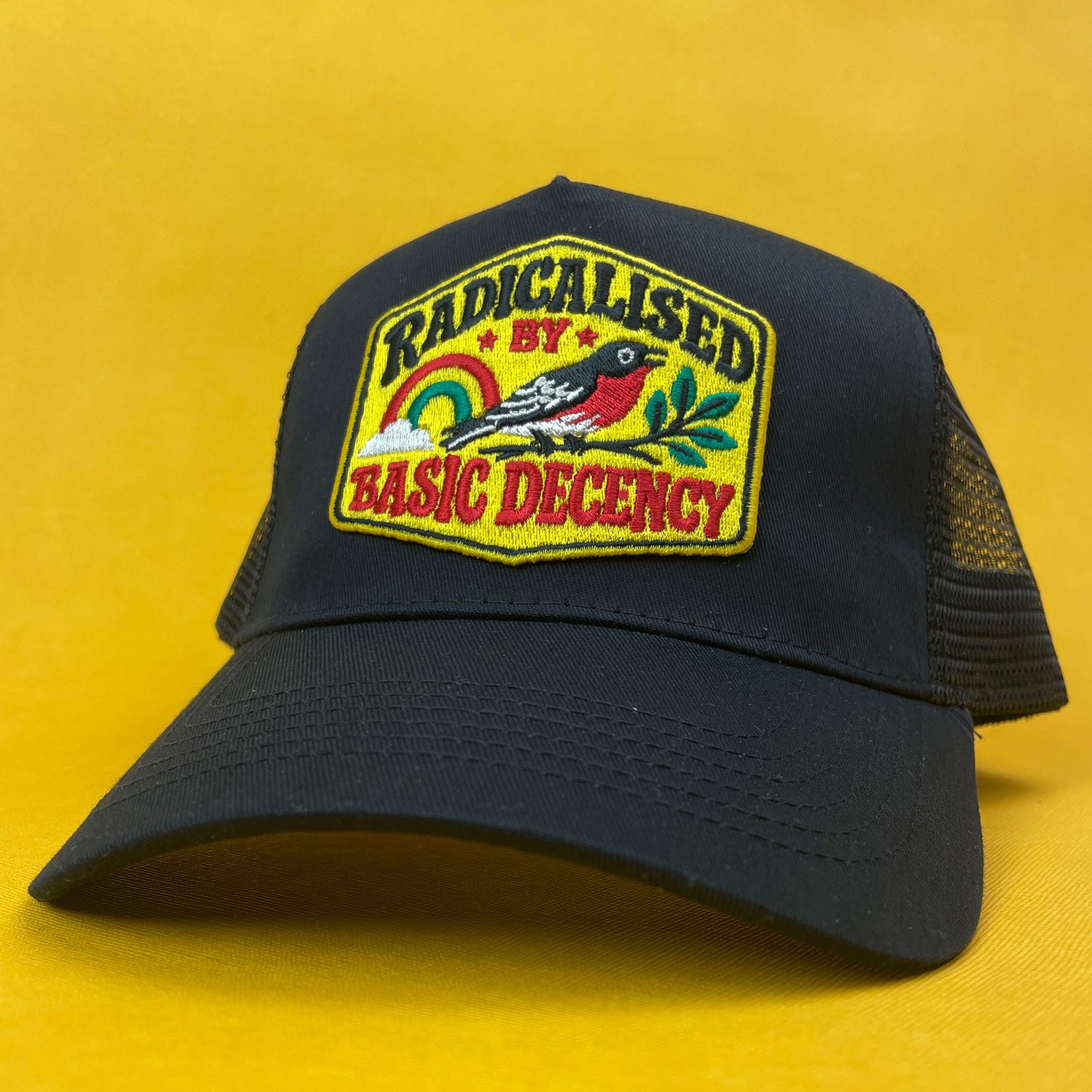 Radicalised By Basic Decency Trucker Hat
