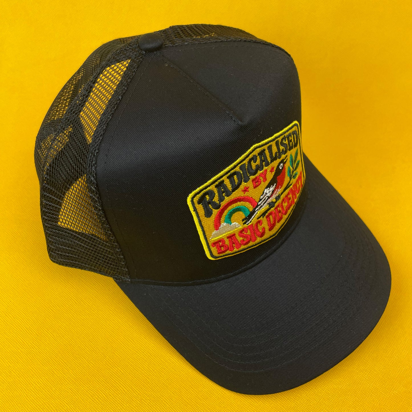 Radicalised By Basic Decency Trucker Hat