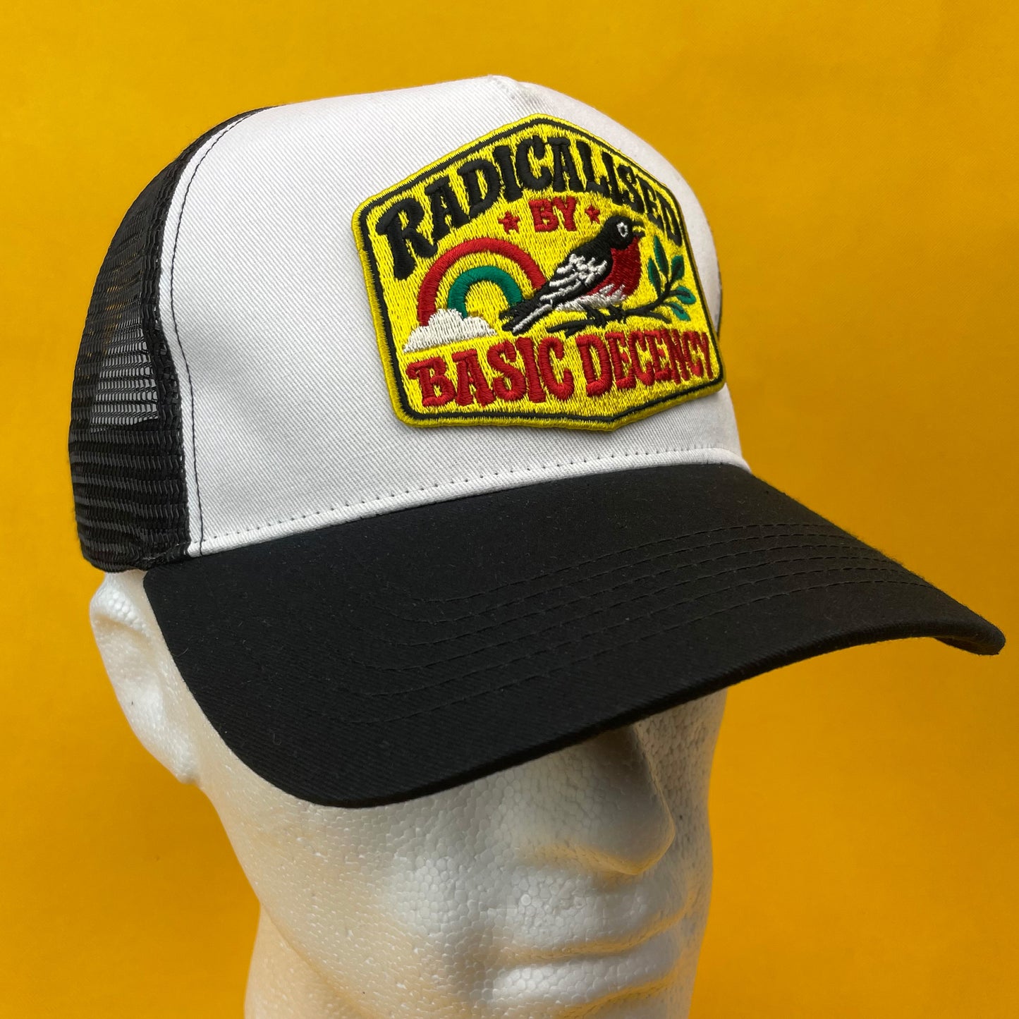 Radicalised By Basic Decency Trucker Hat