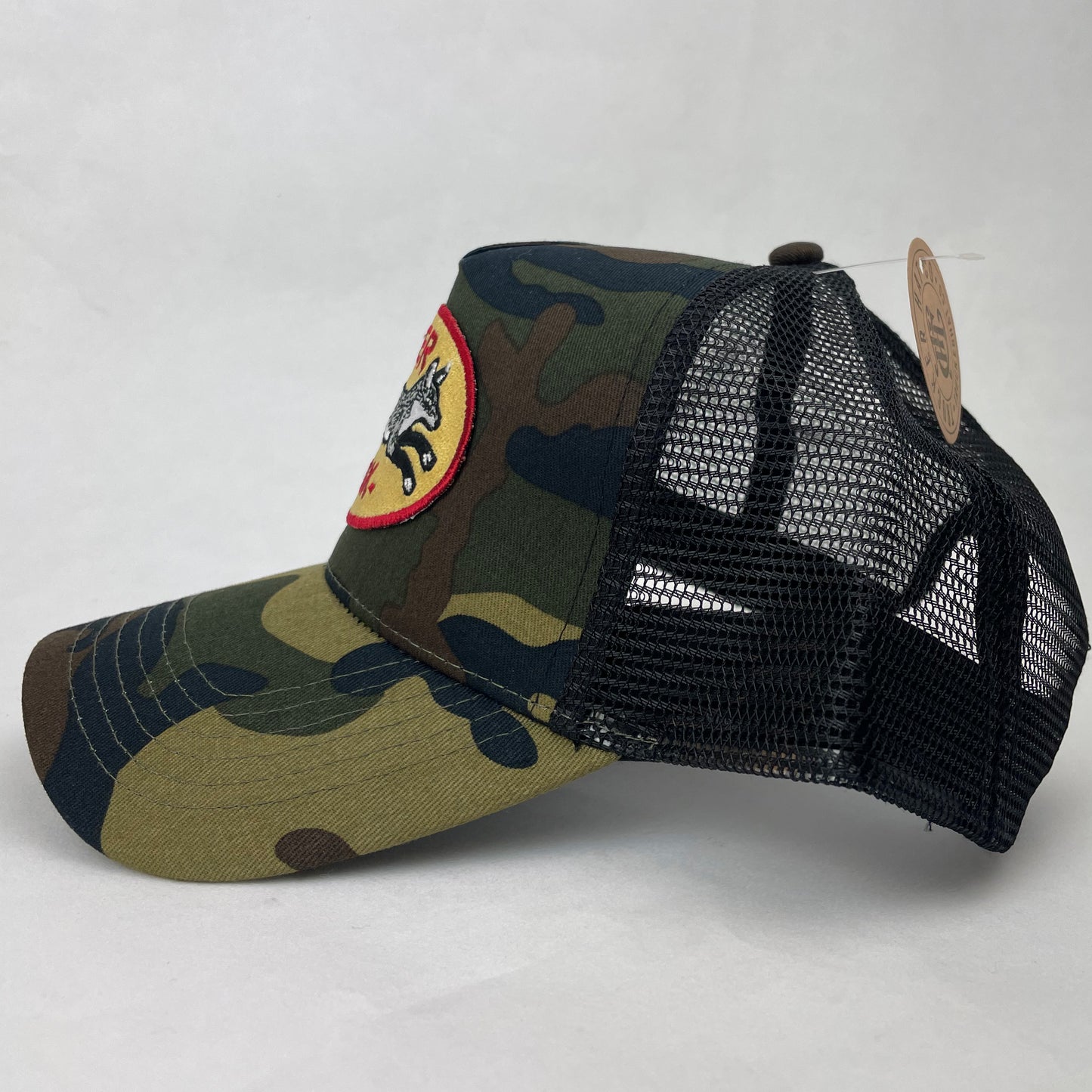 Silver Fox Hat – Embroidered Patch Cap